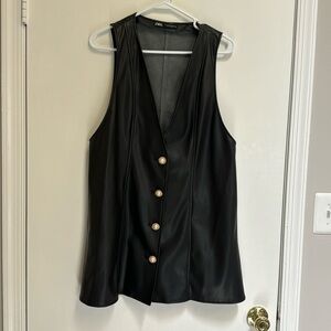 Zara Faux Leather Dress